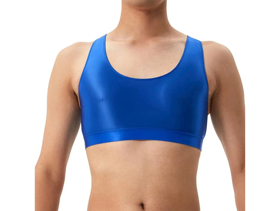 Gay Crop Tops | Glossy Smooth Crop Top Clubwear
