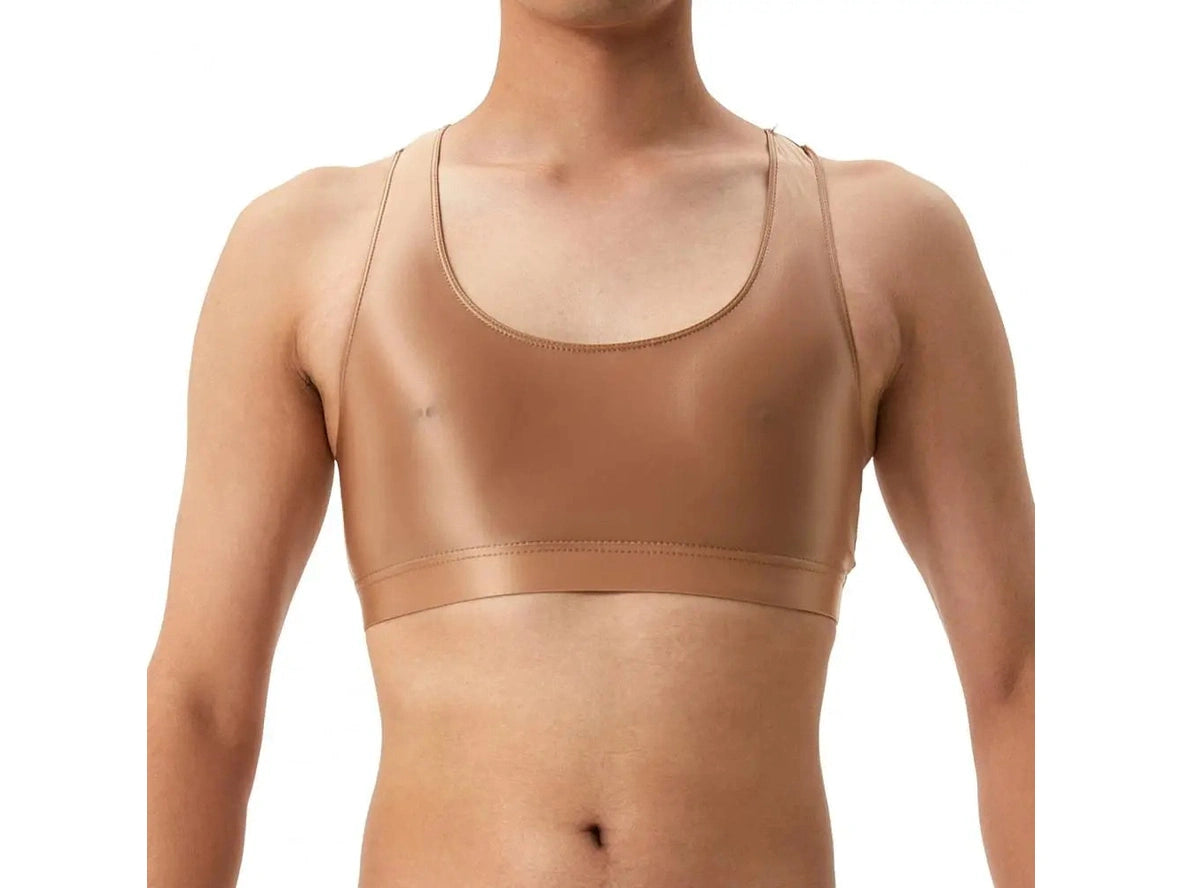 Gay Crop Tops | Glossy Smooth Crop Top Clubwear