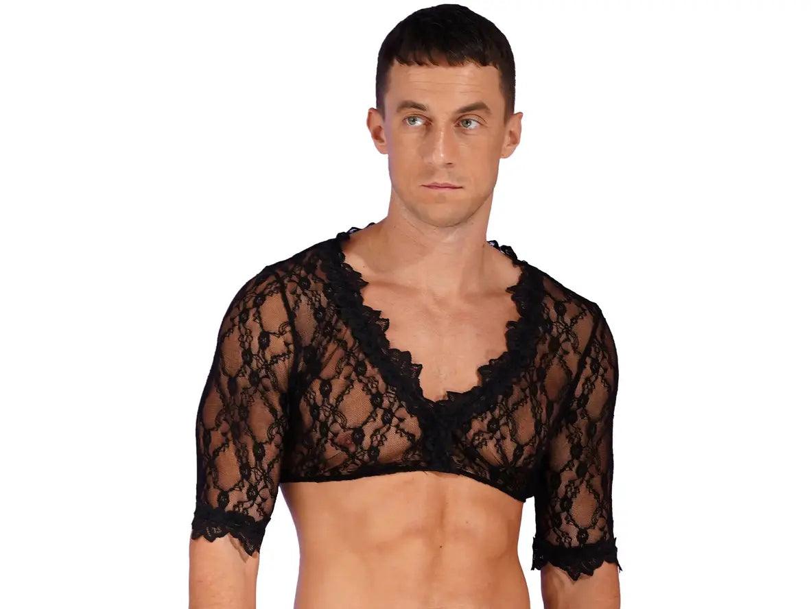 Gay Crop Tops | Sexy Lace Crop Top