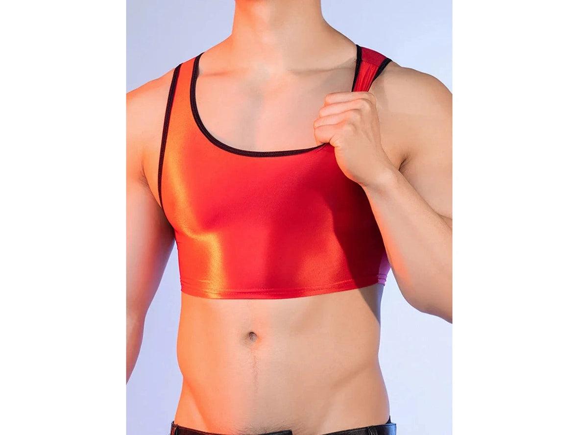Gay Crop Tops | Shiny Summer High Elasticity Crop Tops