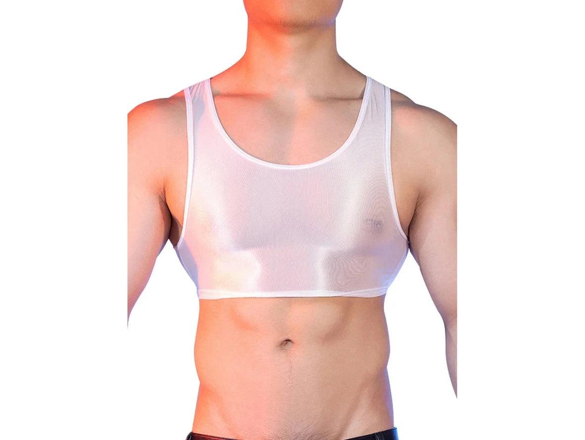 Gay Crop Tops | Shiny Summer High Elasticity Crop Tops