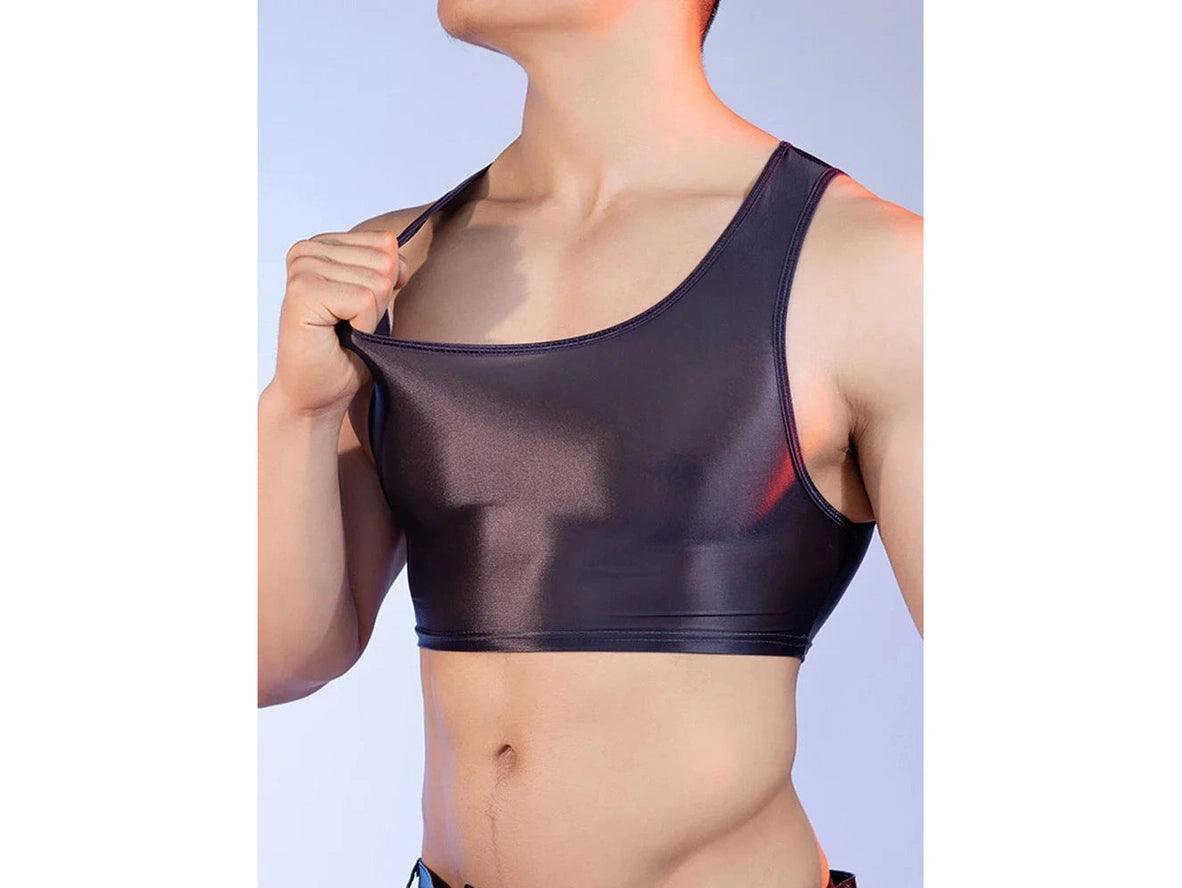 Gay Crop Tops | Shiny Summer High Elasticity Crop Tops