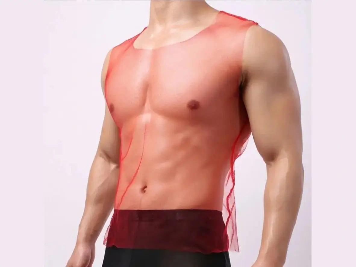 Gay Fashion Top | Clubwear Thin Transparent Tank