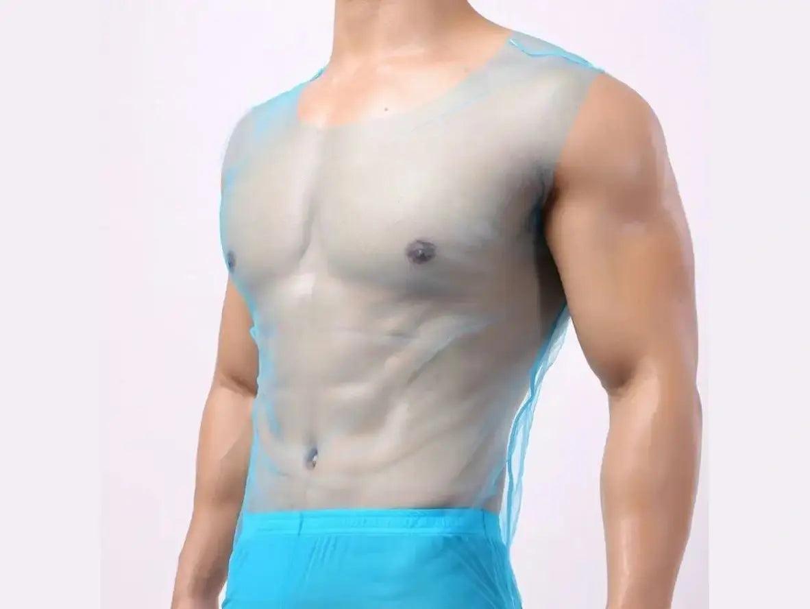 Gay Fashion Top | Clubwear Thin Transparent Tank