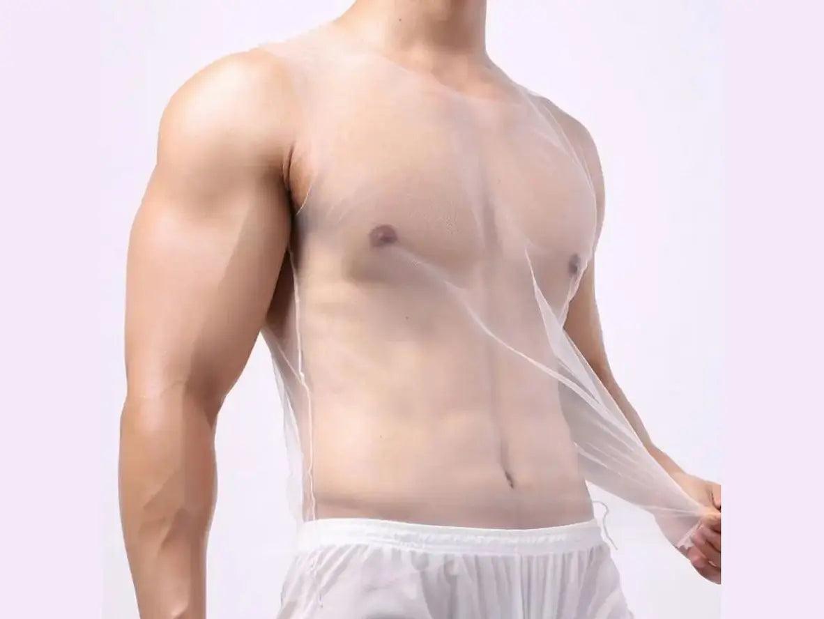 Gay Fashion Top | Clubwear Thin Transparent Tank