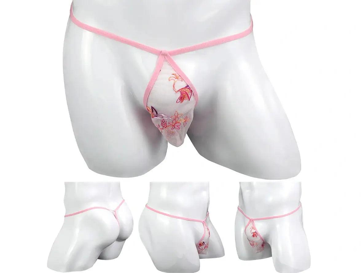 Gay G-Strings | Sexy Floral See-Through G-Strings