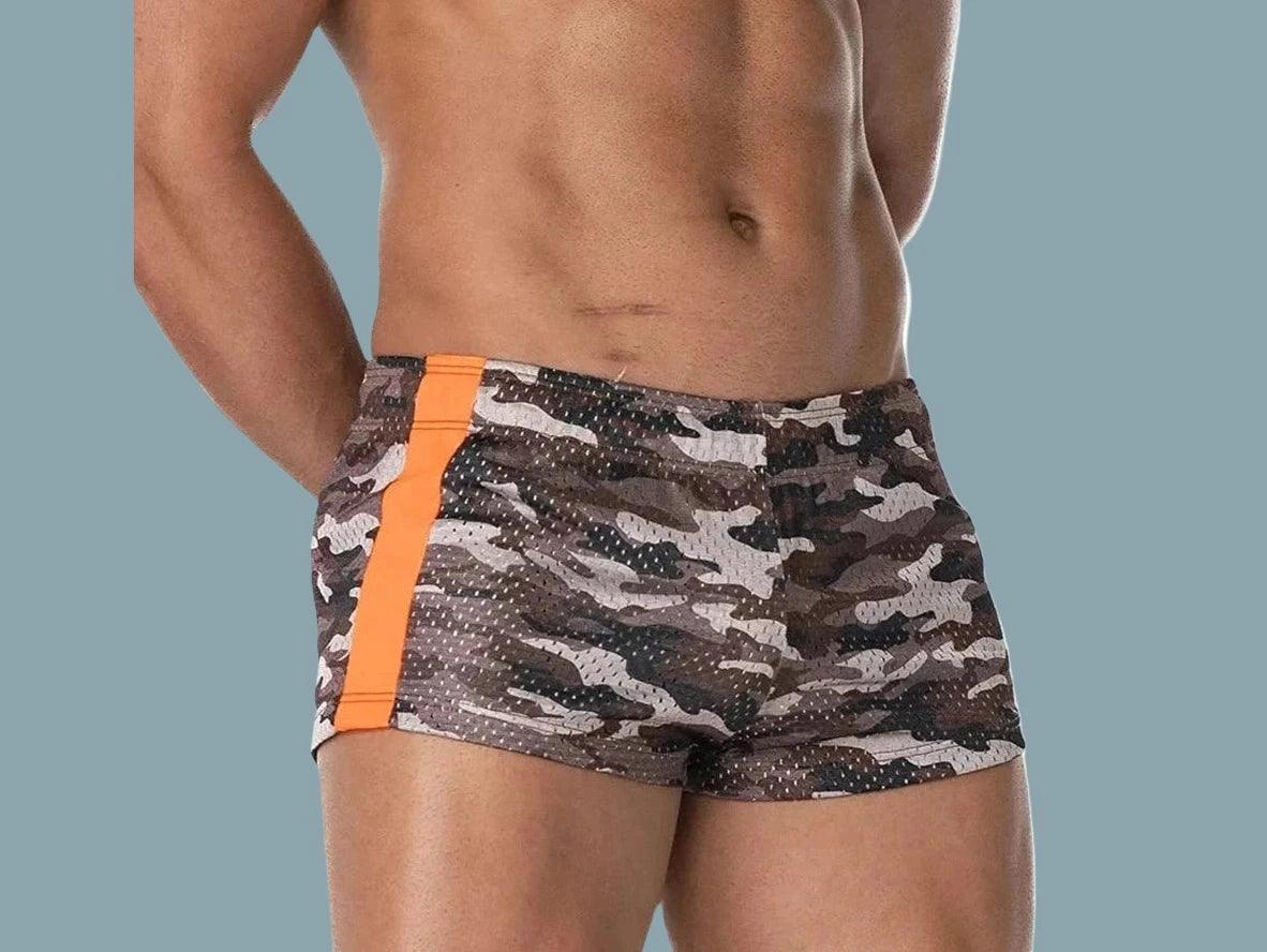 Gay Gym Shorts | AIMPACT Camo 3-inch Short Shorts