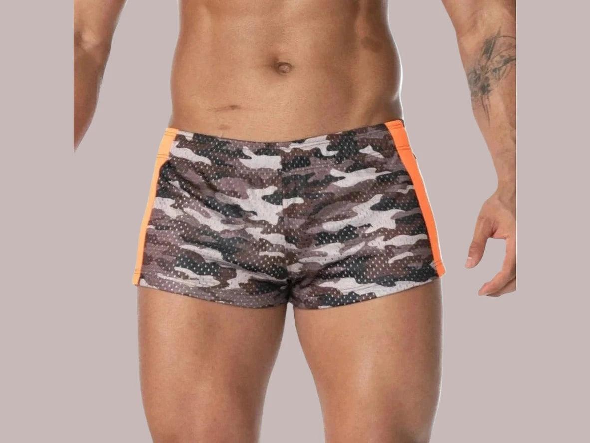 Gay Gym Shorts | AIMPACT Camo 3-inch Short Shorts