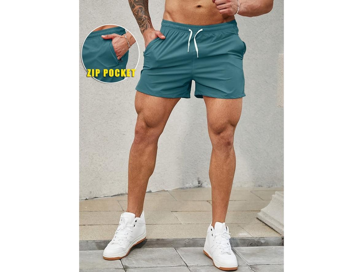 Gay Gym Shorts | Athletic Shorts with Front Zipper Pockets