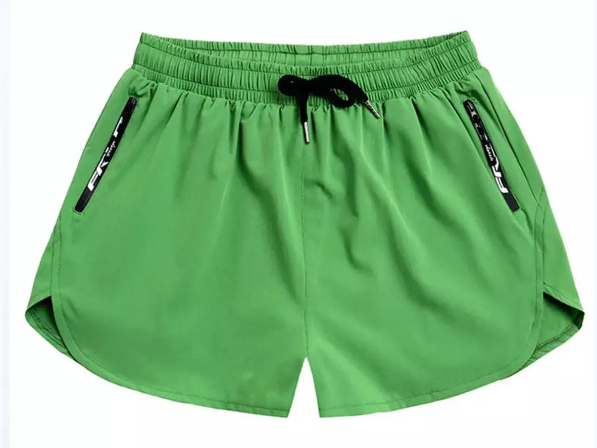 Gay Gym Shorts | DESMIIT Zipper Pocket Lined Workout Shorts