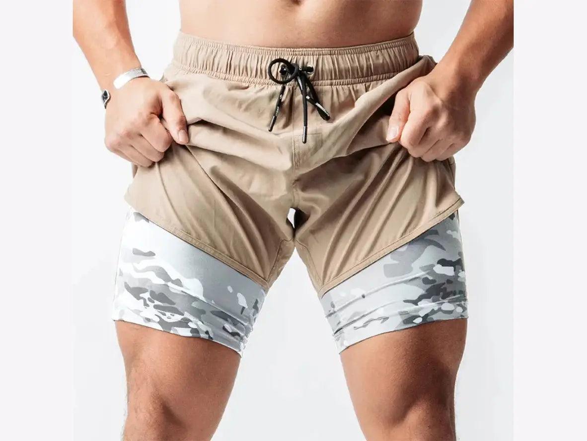 Gay Gym Shorts | Double Layer Workout Shorts