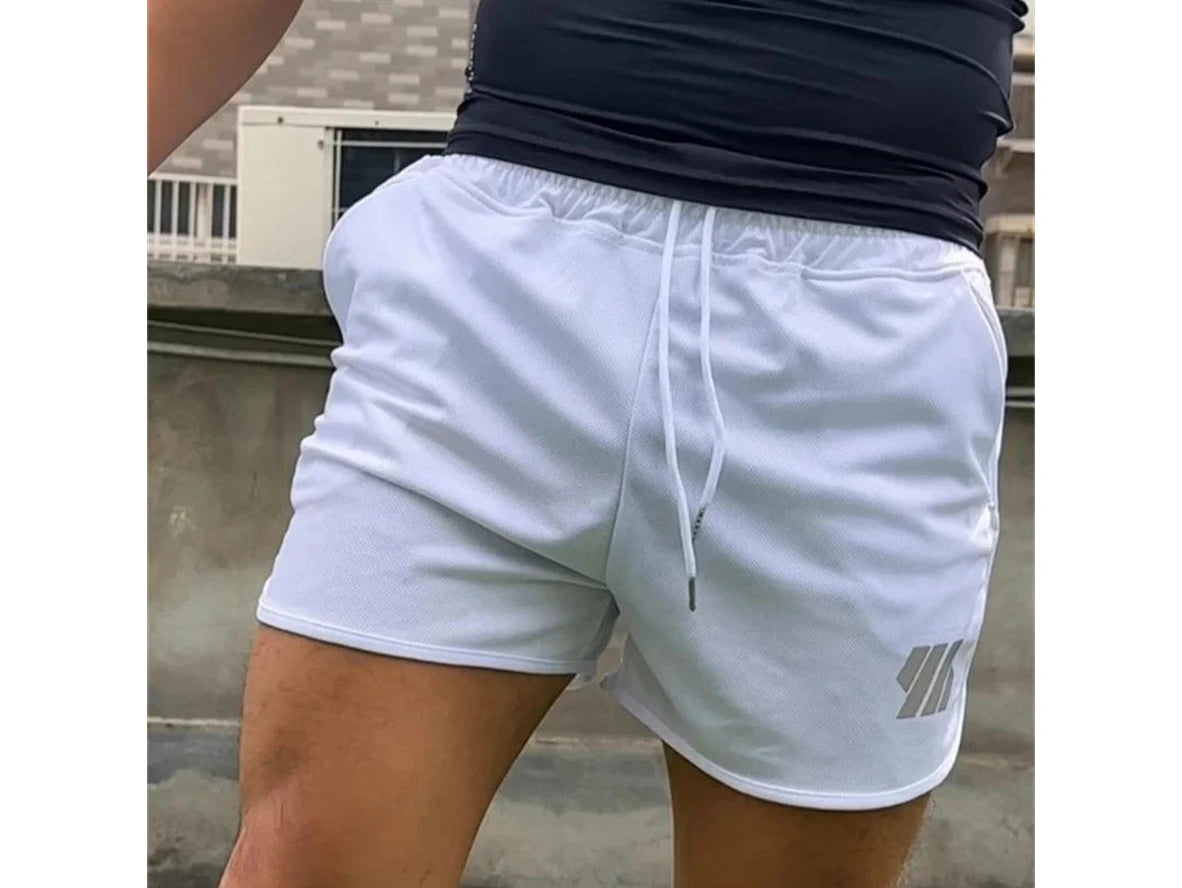 Gay Gym Shorts | Fitness Workout Zipper Pocket Shorts