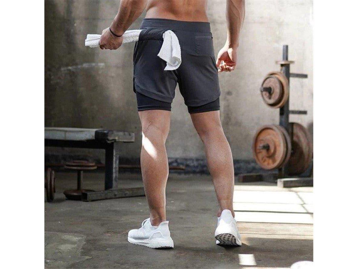 Gay Gym Shorts | GITF Activewear Quick Dry 2 in 1 Sports Camo Compression Shorts