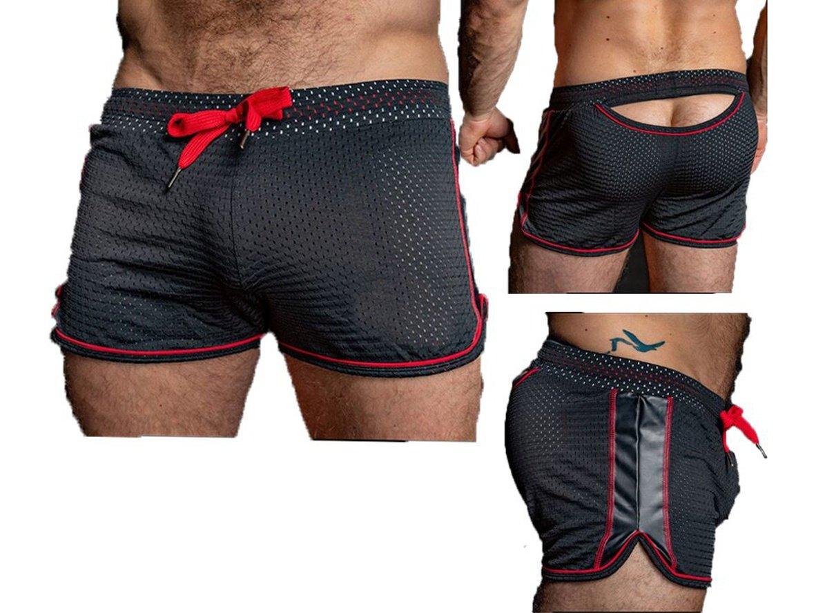 Gay Gym Shorts | Mesh Open Butt Gym Shorts