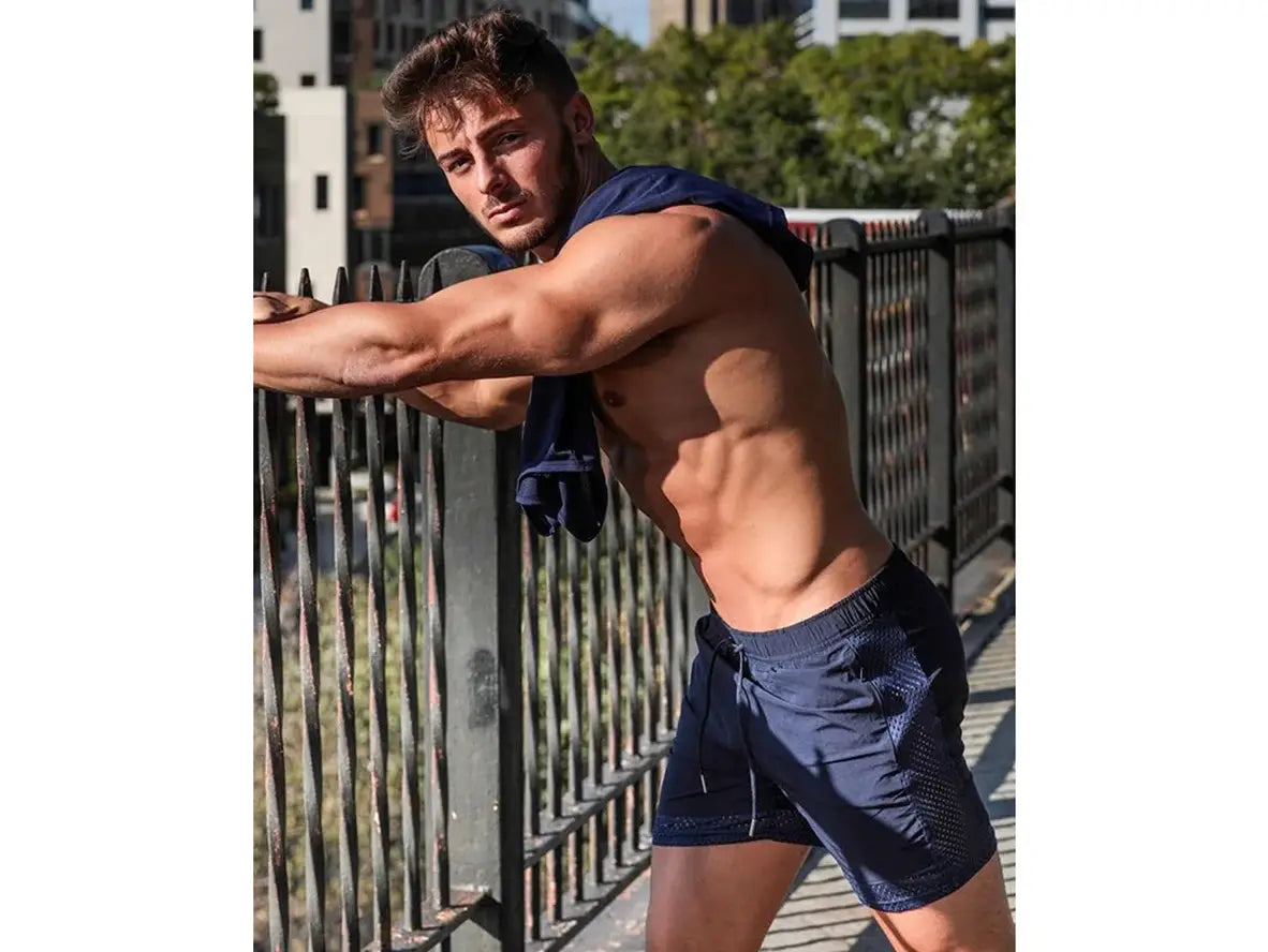 Gay Gym Shorts | Stretch Mesh Training Gym Shorts
