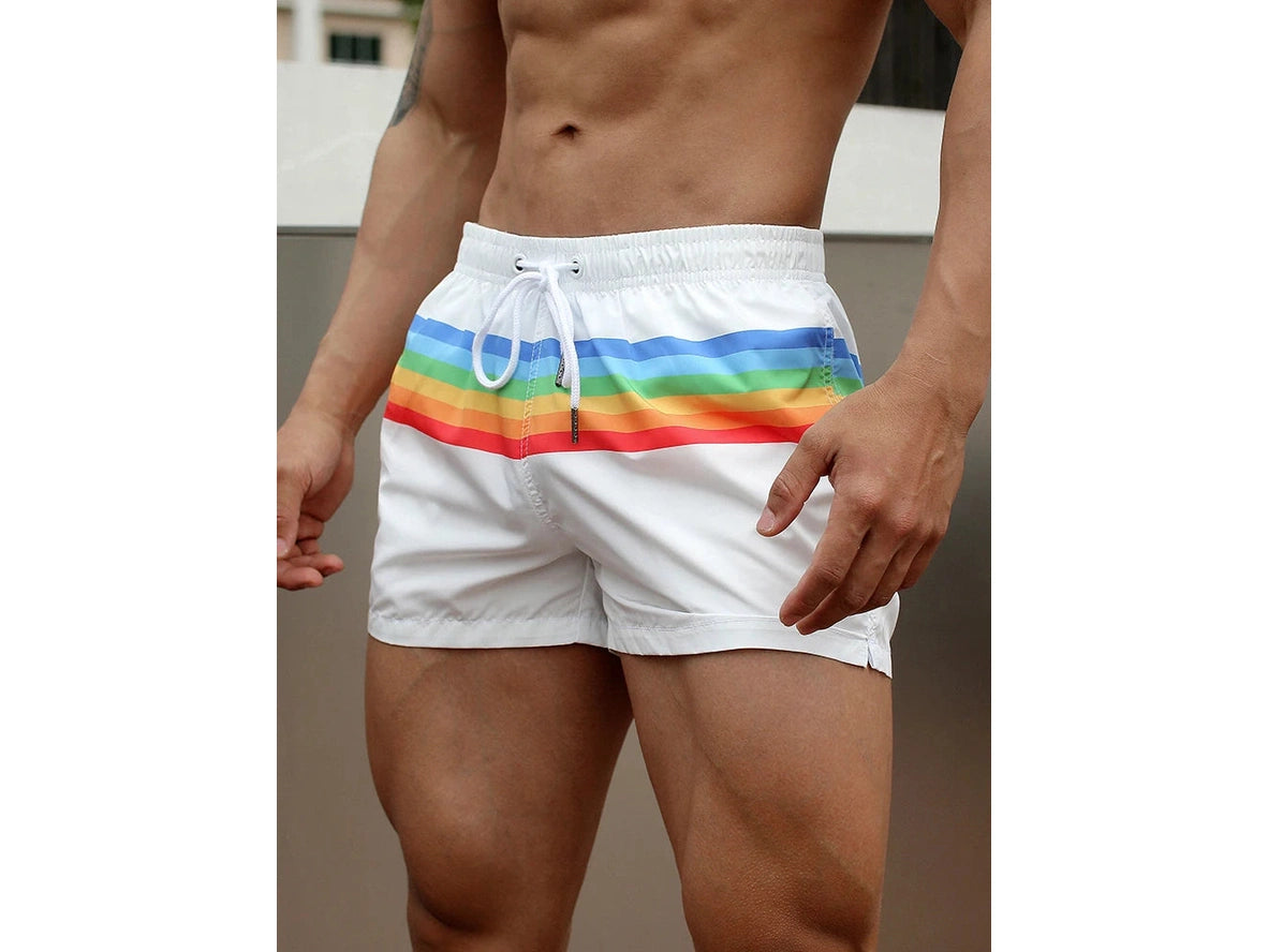 Gay Gym Shorts | UXH Pride Rainbow Gym Shorts