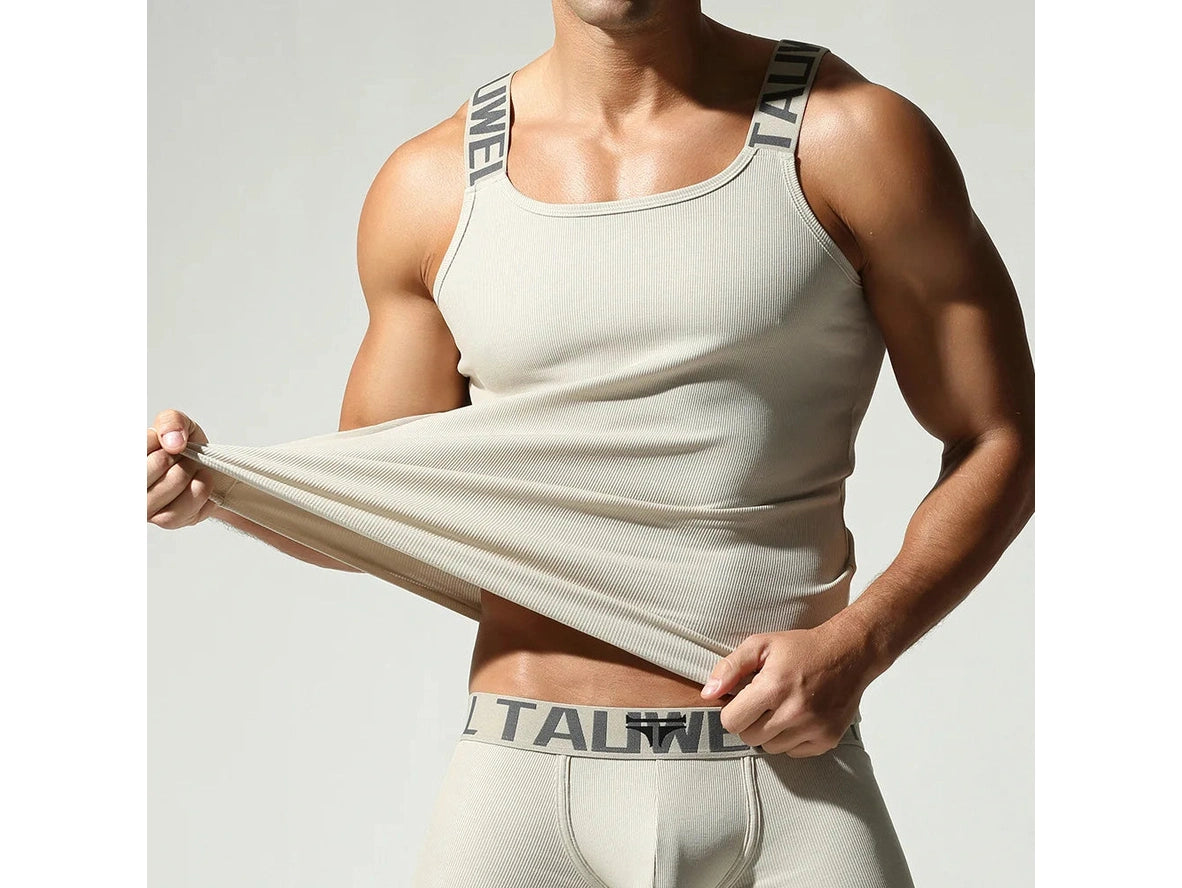 Gay Gym Tank Tops | TAUWELL Rib Tank Tops