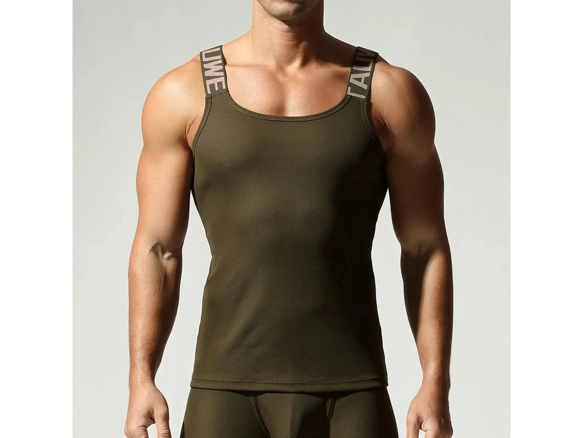 Gay Gym Tank Tops | TAUWELL Rib Tank Tops