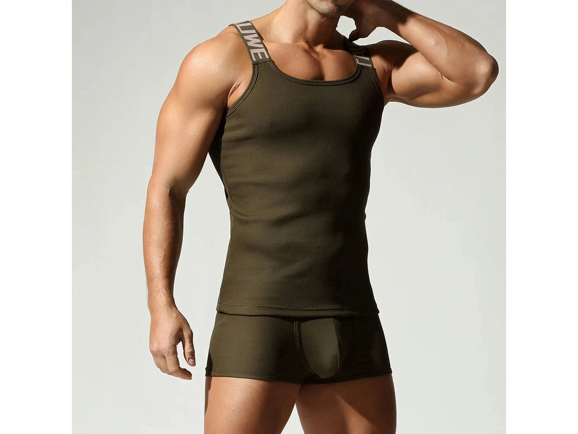 Gay Gym Tank Tops | TAUWELL Rib Tank Tops