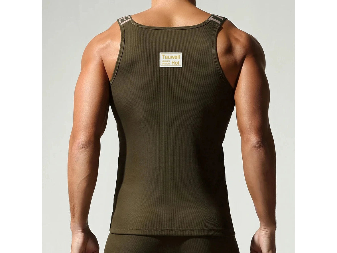 Gay Gym Tank Tops | TAUWELL Rib Tank Tops