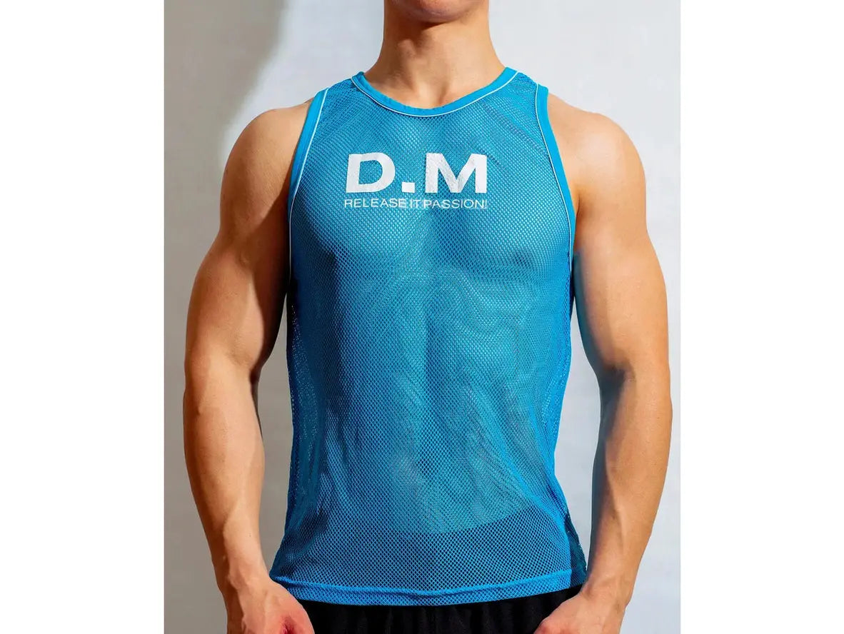 Gay Gym Tops | D.M Clubwear Mesh Tank Tops