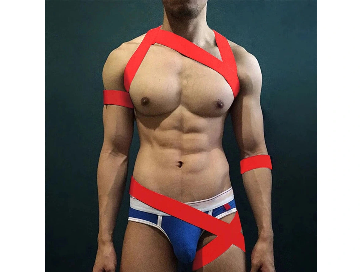 Gay Harness | CLEVER-MENMODE Sexy Body Chest Strap Harness