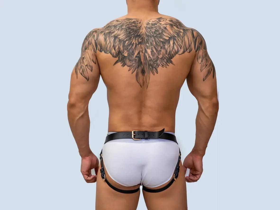 Gay Harness | D.M Collection Harness Leather Brief Belt