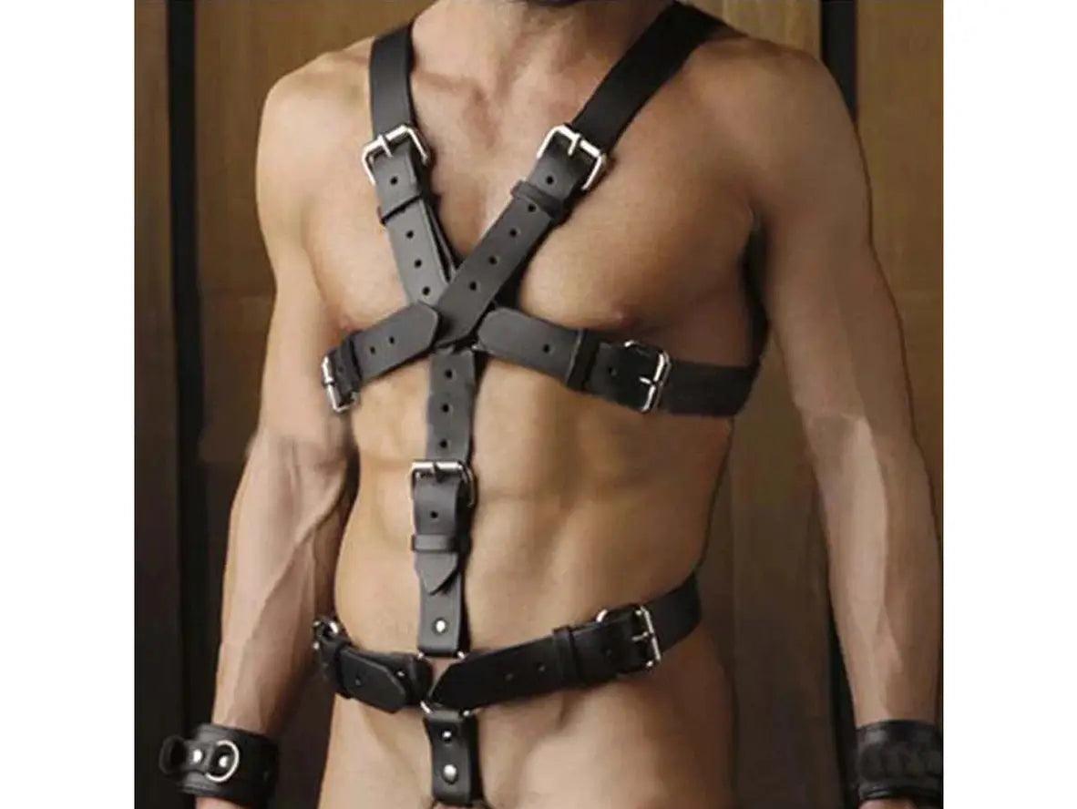 Gay Harness | Sexy Adjustable Faux Leather Body Harness