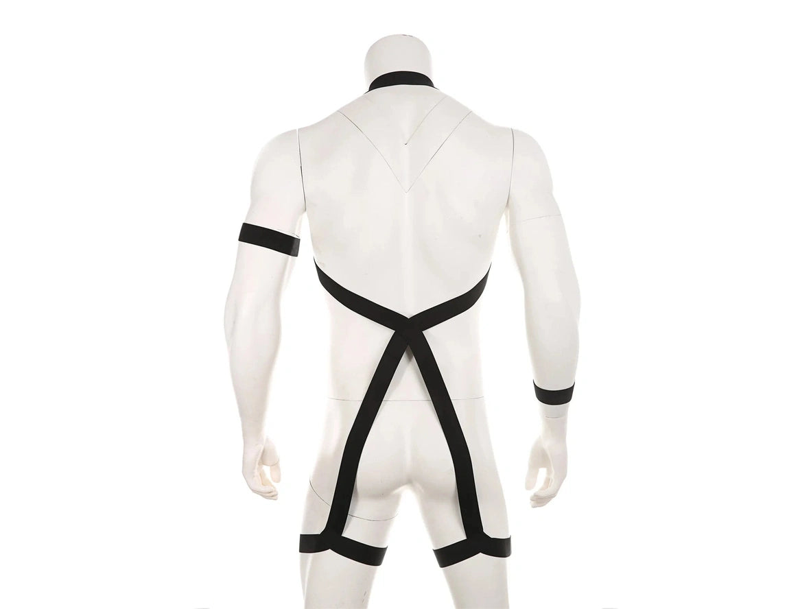 Gay Harness | Sexy Body Chest Harness + One Armband + One Wristband in 2 Styles