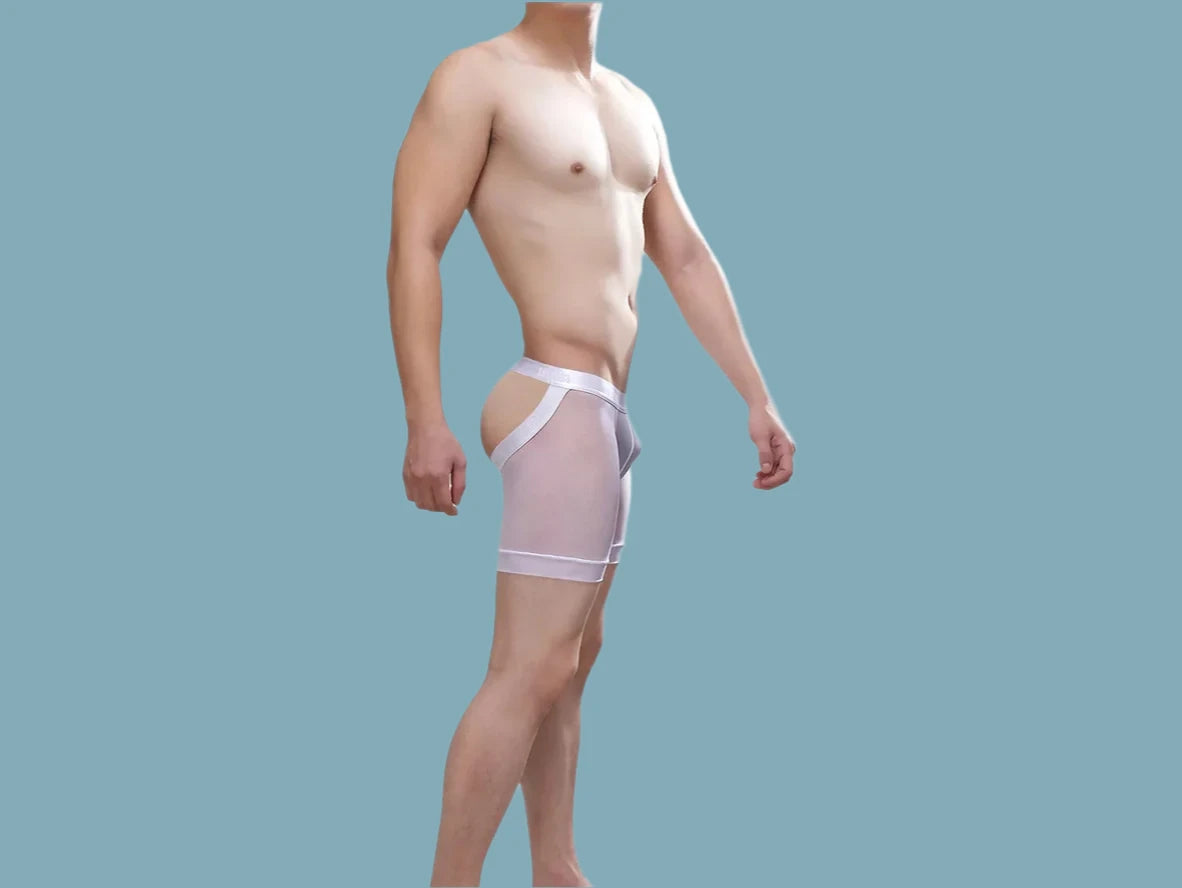Gay Jock Briefs | CIOKICX Open Butt Long Boxer Briefs