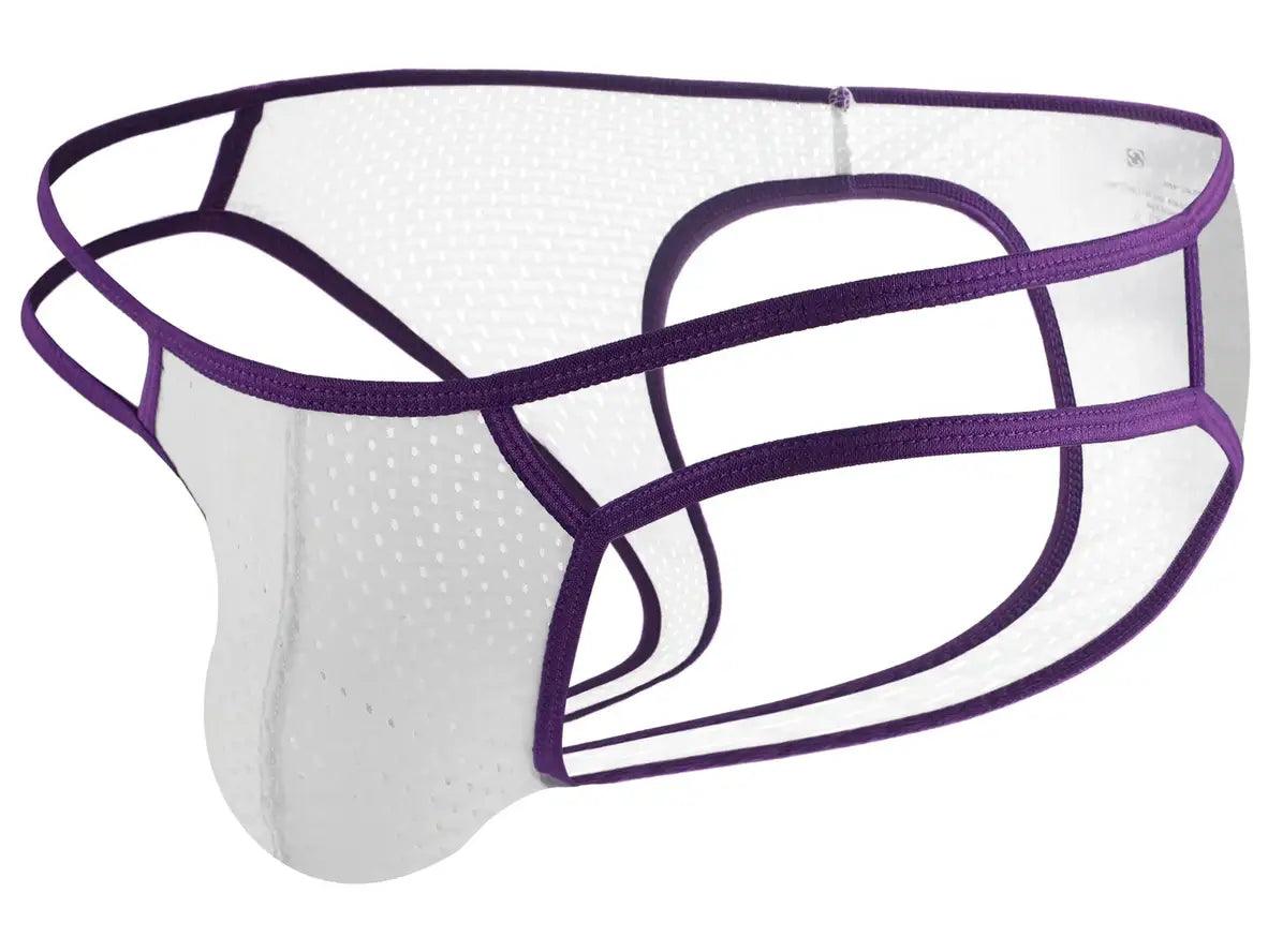 Gay Jock Briefs | Mesh Open Butt Underwear Briefs