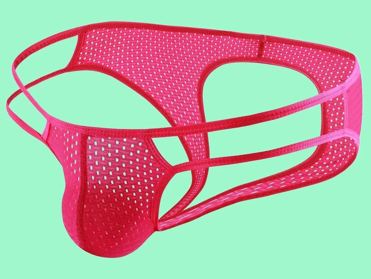 Gay Jock Briefs | Mesh Open Butt Underwear Briefs