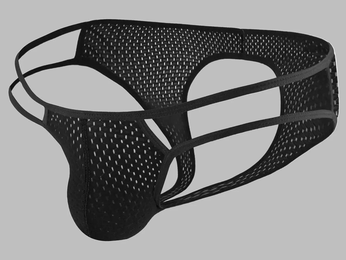 Gay Jock Briefs | Mesh Open Butt Underwear Briefs