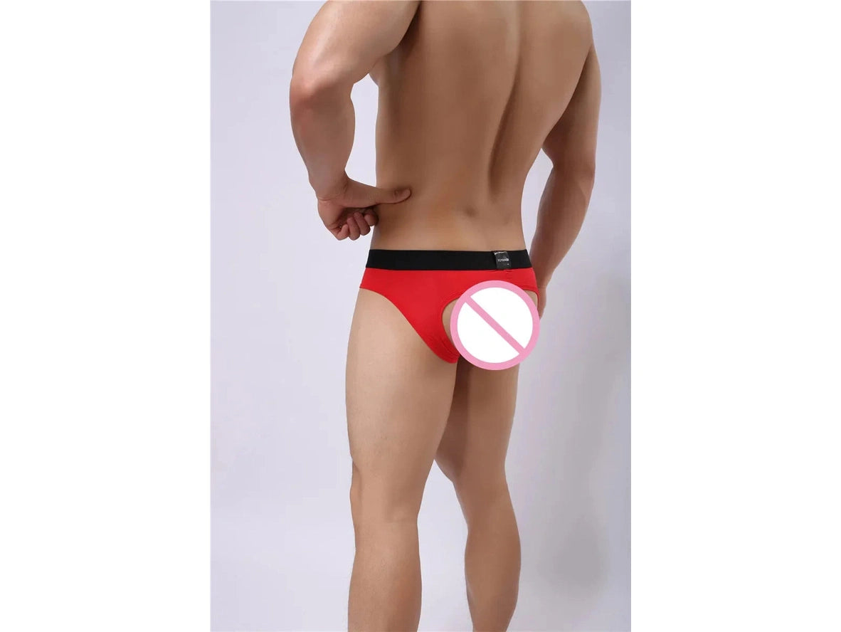 Gay Jock Briefs | Open Butt Underwear Briefs