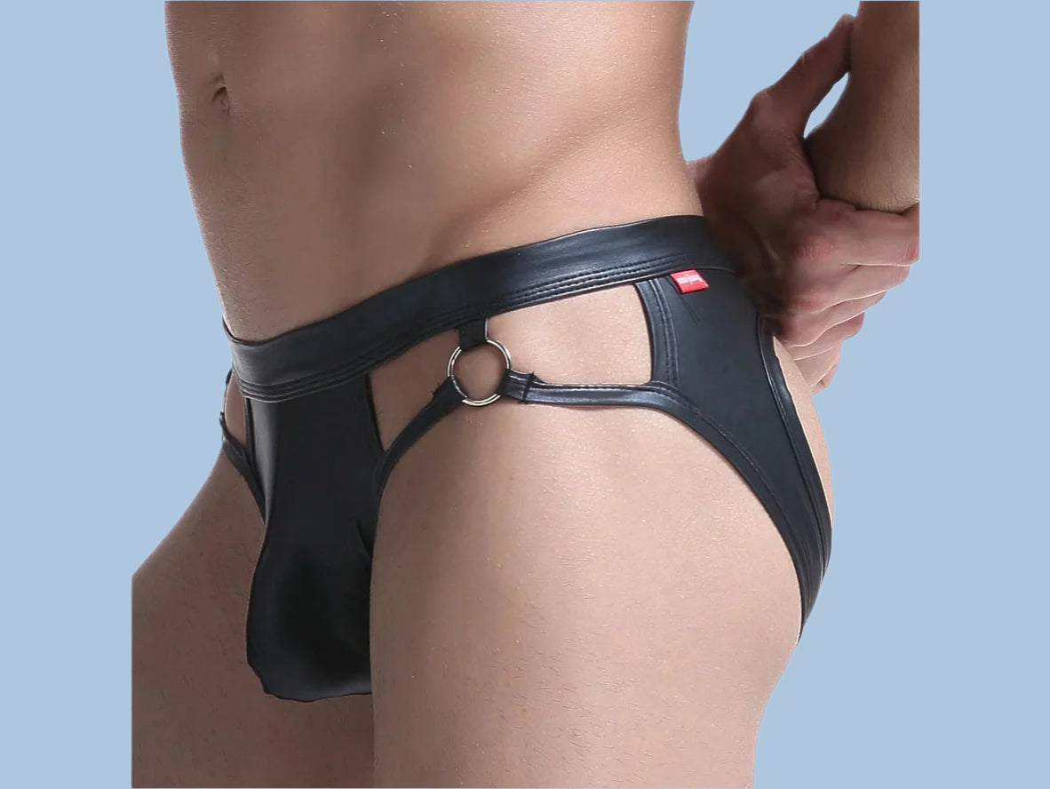 Gay Jock Briefs | Super Sexy Faux Leather Briefs