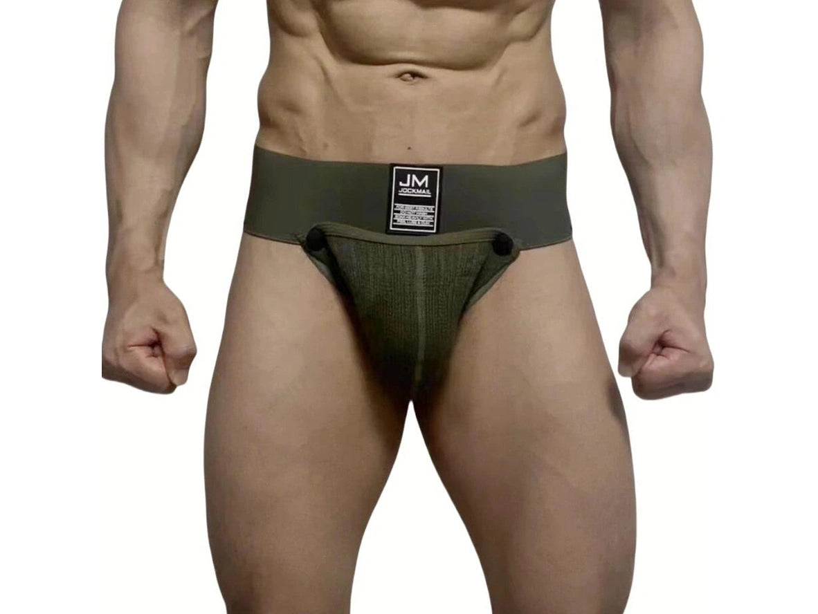 Gay Jockstraps | JOCKMAIL Athletic Supporters Removable Codpiece Big Bulge Pouch