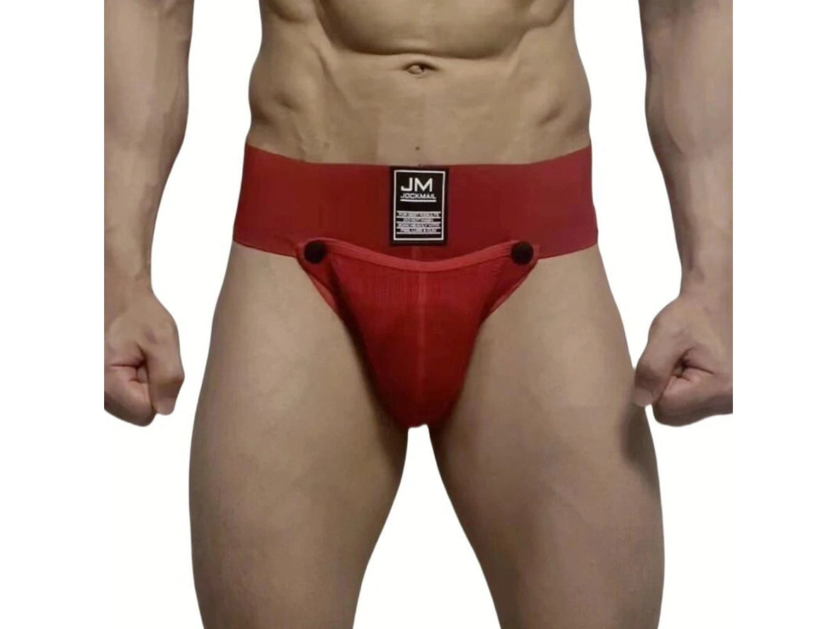 Gay Jockstraps | JOCKMAIL Athletic Supporters Removable Codpiece Big Bulge Pouch
