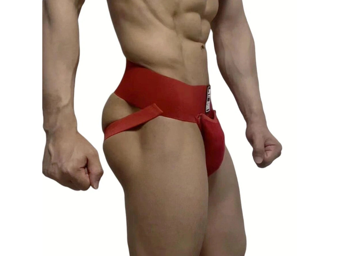 Gay Jockstraps | JOCKMAIL Athletic Supporters Removable Codpiece Big Bulge Pouch