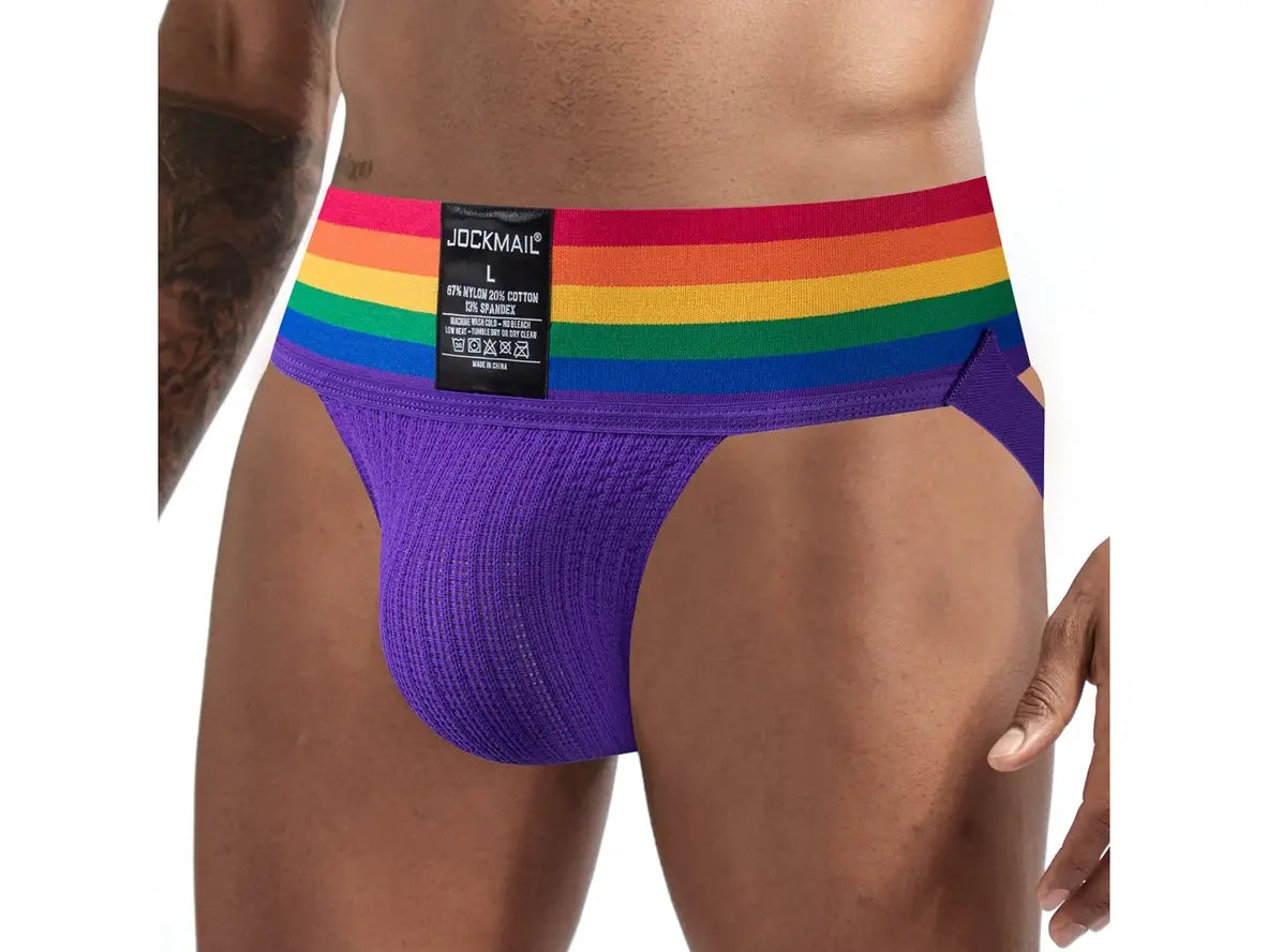 Gay Jockstraps | JOCKMAIL Underwear 3-Inch-Wide Pride Jockstraps