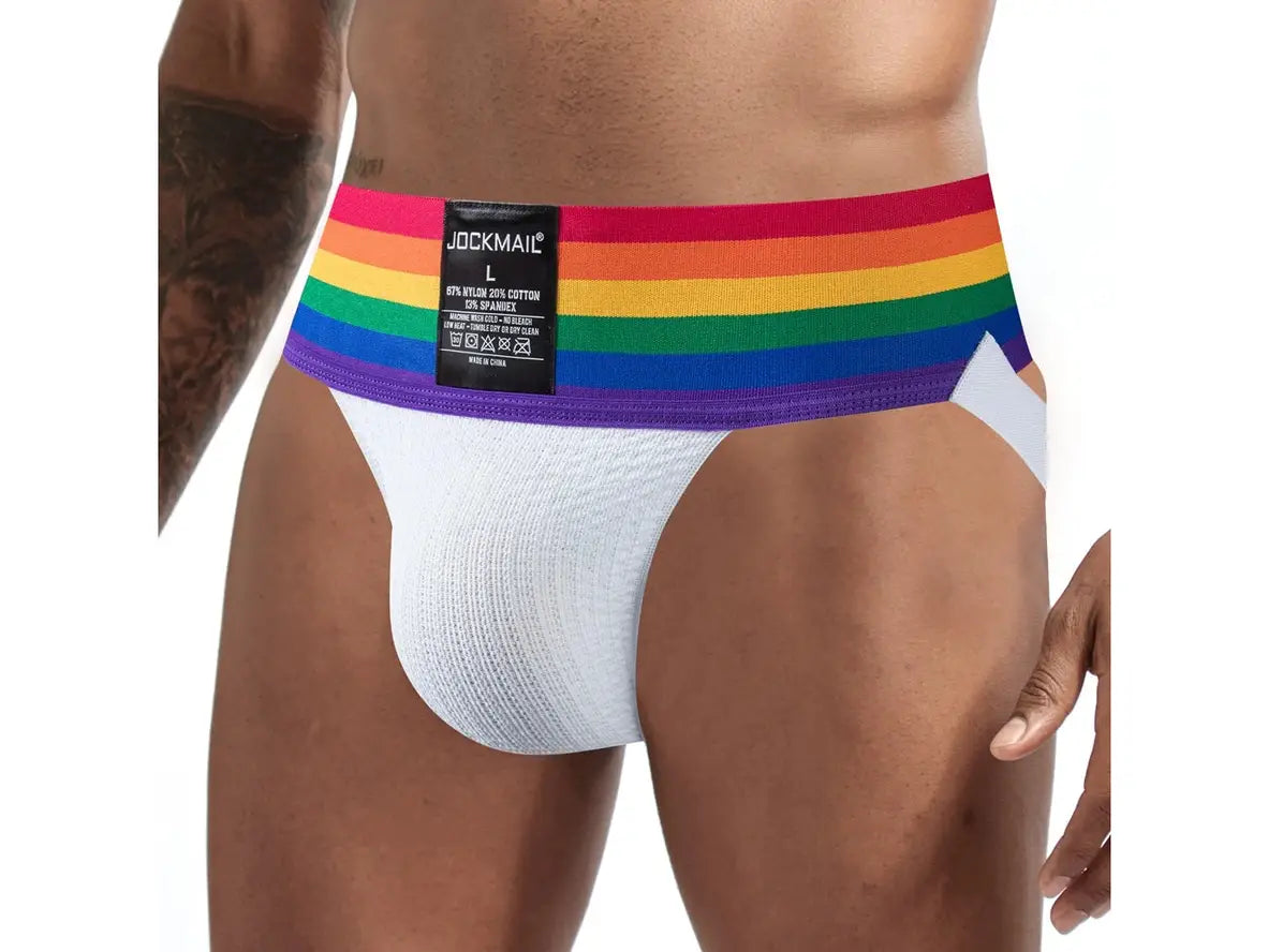 Gay Jockstraps | JOCKMAIL Underwear 3-Inch-Wide Pride Jockstraps