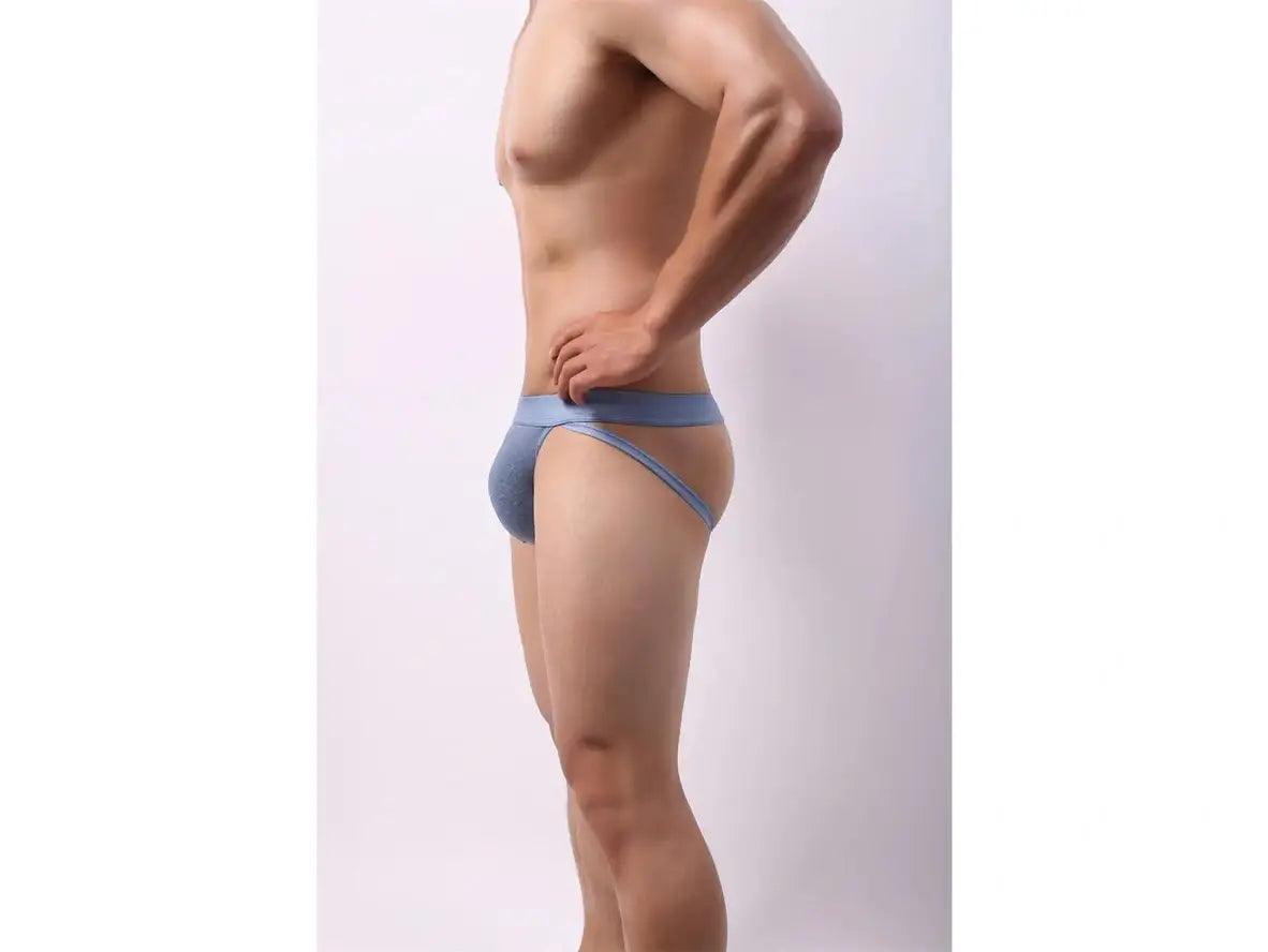 Gay Jockstraps | Smooth Long Bulge Pouch Gym Jockstrap