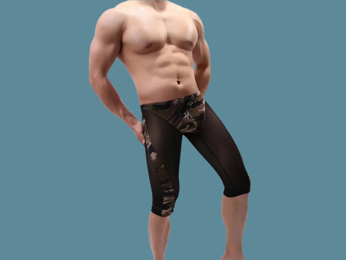 Gay Leggings | Mesh Mid-Calf Tights