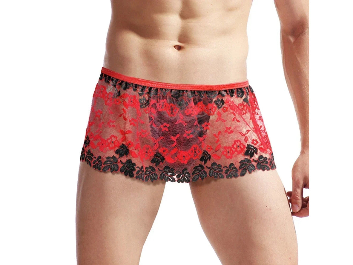 Gay Lingerie | CIOKICX Lace Lingerie Skirt Sleepwear