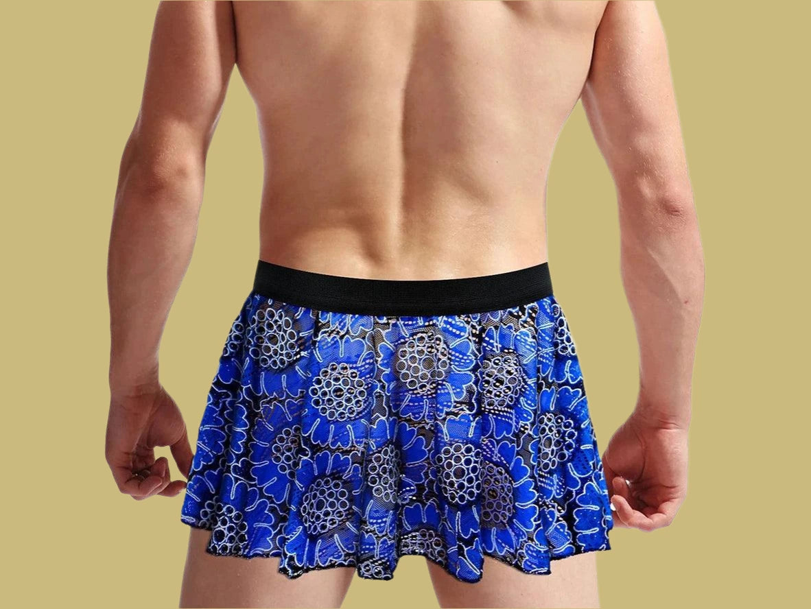 Gay Lingerie | Lace Hollow Floral Skirt