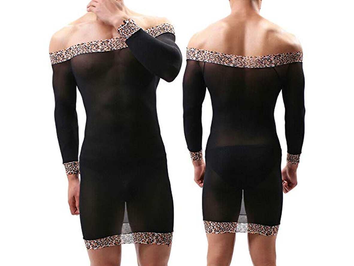 Gay Lingerie | Long Sleeve Male Bodystocking
