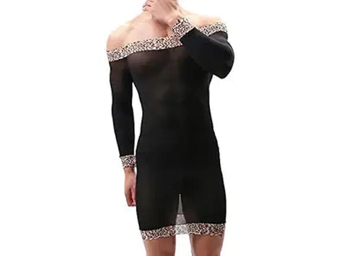 Gay Lingerie | Long Sleeve Male Bodystocking