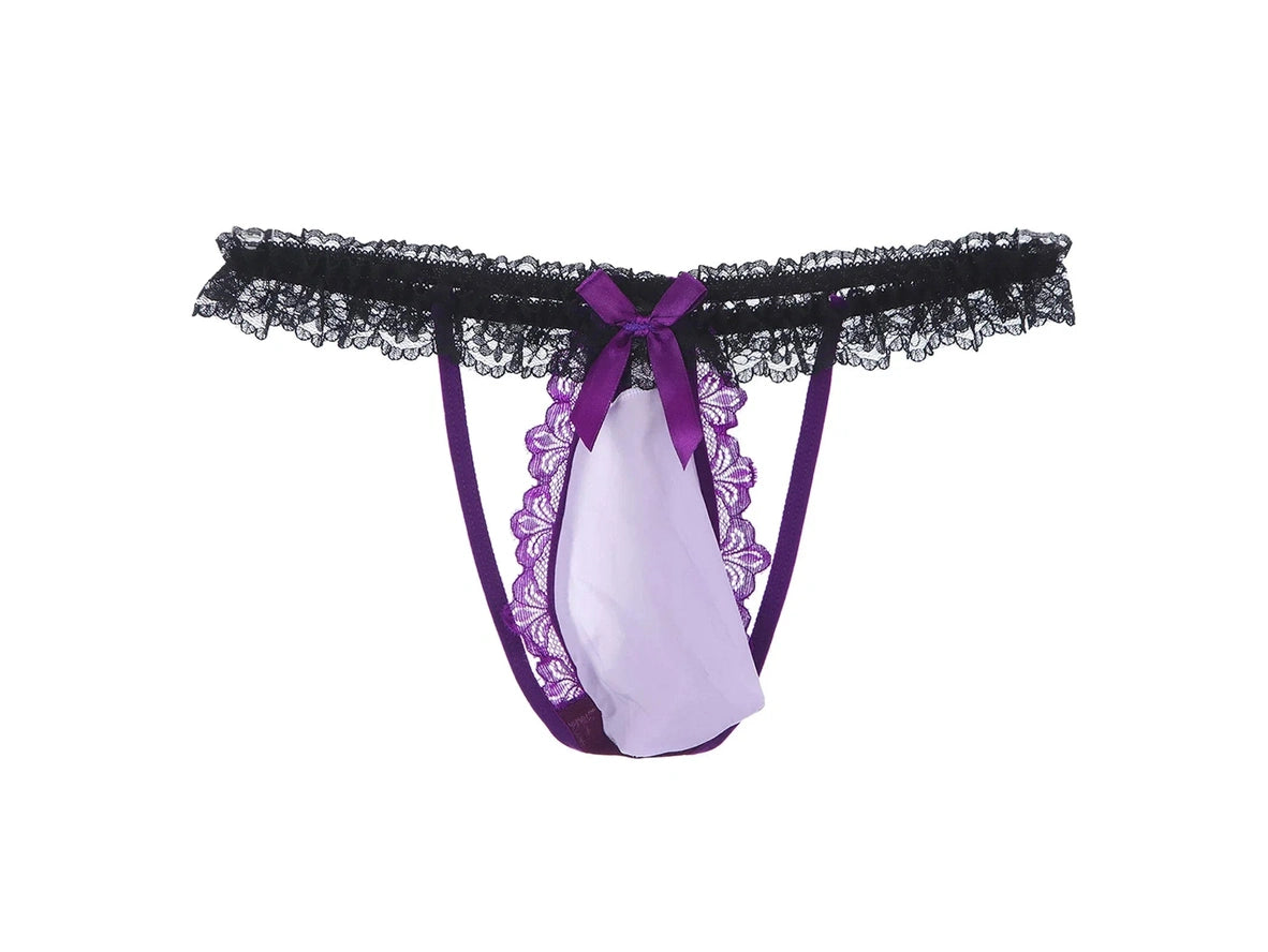 Gay Lingerie | Sexy Frilly Lace Thong