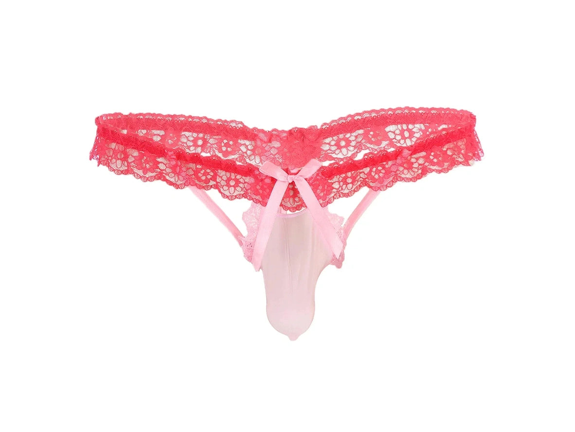 Gay Lingerie | Sexy Frilly Lace Thong