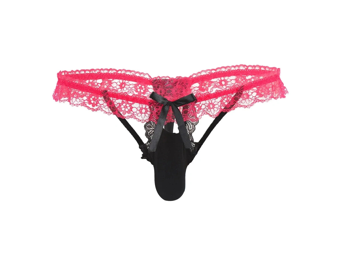 Gay Lingerie | Sexy Frilly Lace Thong