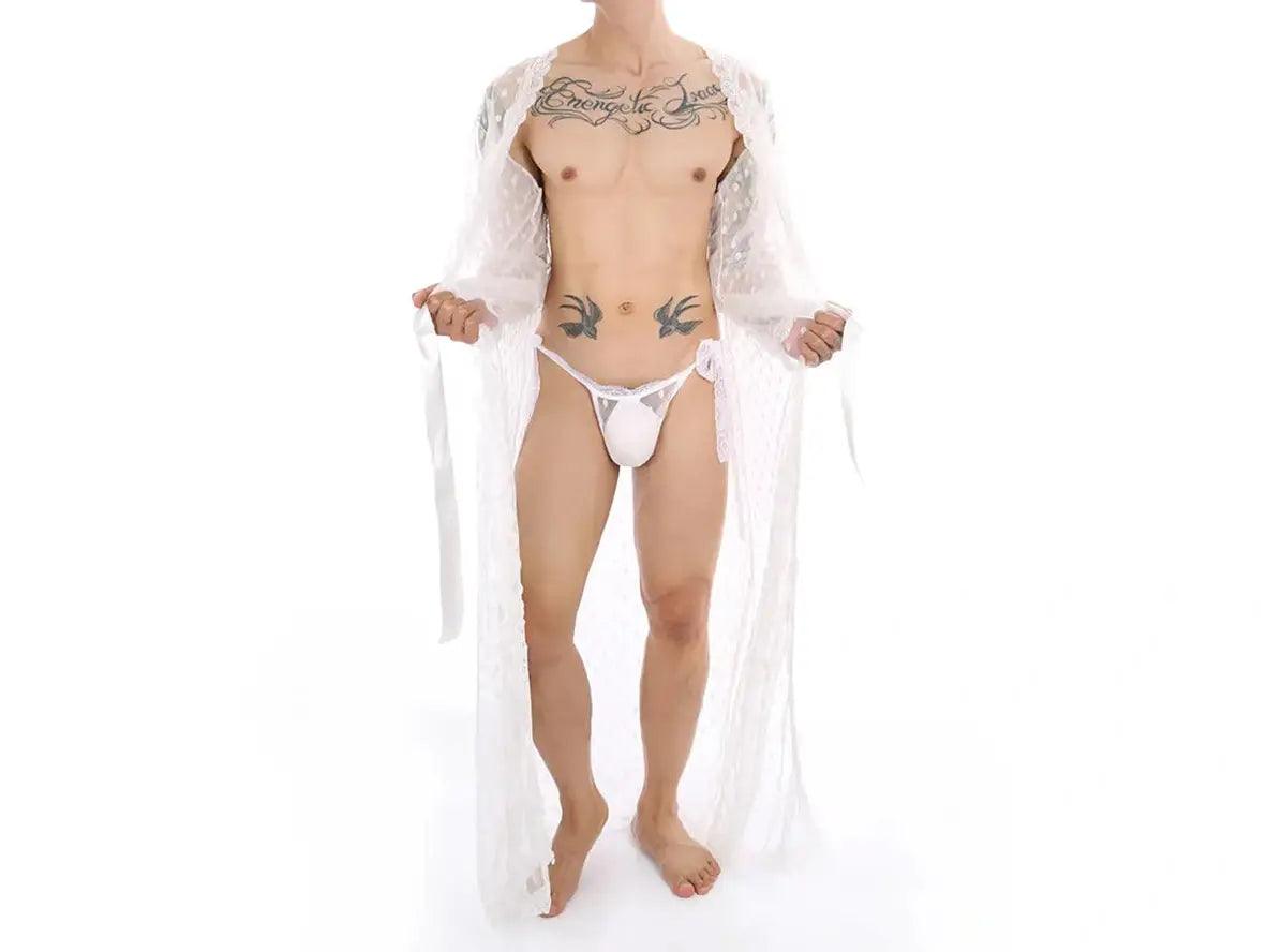 Gay Loungewear | CLEVER-MENMODE Lingerie 2pcs Bathrobe Set